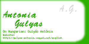 antonia gulyas business card